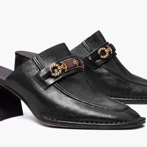 Tory Burch Women's Perrine Mule Pumps with Gold & Enamel Hardware